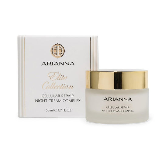 Arianna Skincare Cellular Repair Night Cream - Hydrate and Nourish Skin with Vitamin A, E & Dead Sea Minerals, 100% Vegan & Cruelty-Free Night Face Cream - 50ml