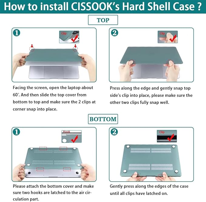 CISSOOK Compatible with MacBook Pro 14 inch Case 2026-2021 Release Model: M5 A3434 M4 A3112 A3185 A3401 M3 A2992 A2918 M2 A2779 A2442 M1 Pro/Max, Lotus Hard Shell Case for MacBook Pro 14