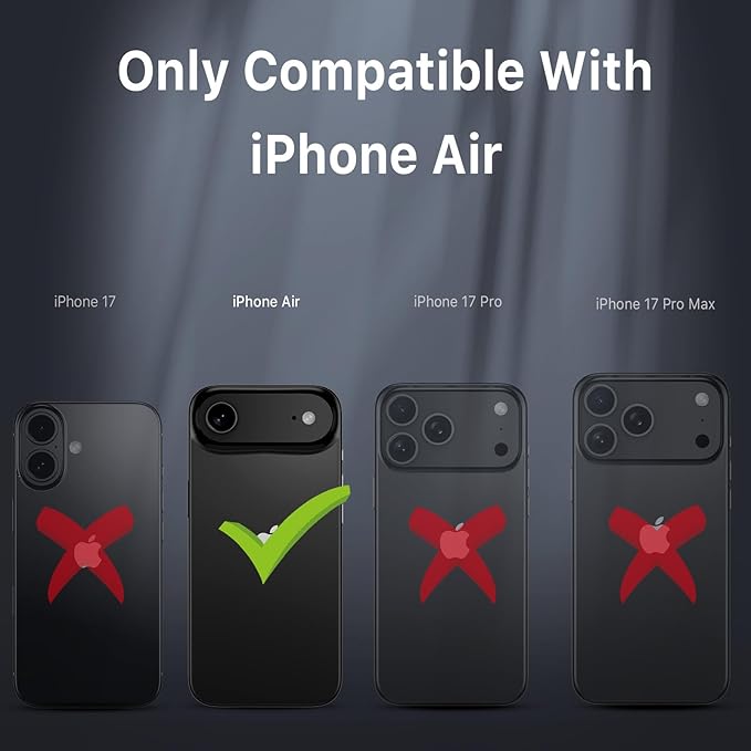 M MYBAT PRO for iPhone Air Case with Belt Clip Holster,[Compatible with Magsafe] w/Screen Protector,Anti-Drop,Shockproof,w 360°Rotating Kickstand,Heavy Duty Protection (Blue) (Natural Titanium)