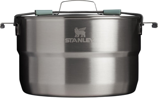 Stanley Wildfare 26-Piece Camp Kitchen Cook Set - Complete Cooking Essentials | 4 Qt Pot, 8" Fry Pan, Table Settings | BPA-Free