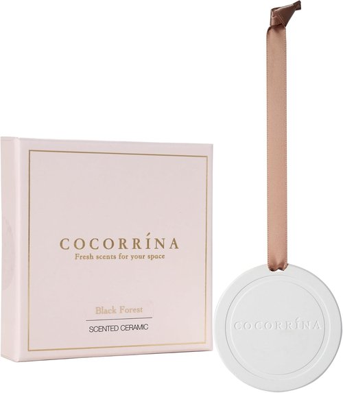 Cocorrína Car Air Freshener - Handmade Black Forest Scented Ceramic | Ideal for Cars, Drawers & Closets