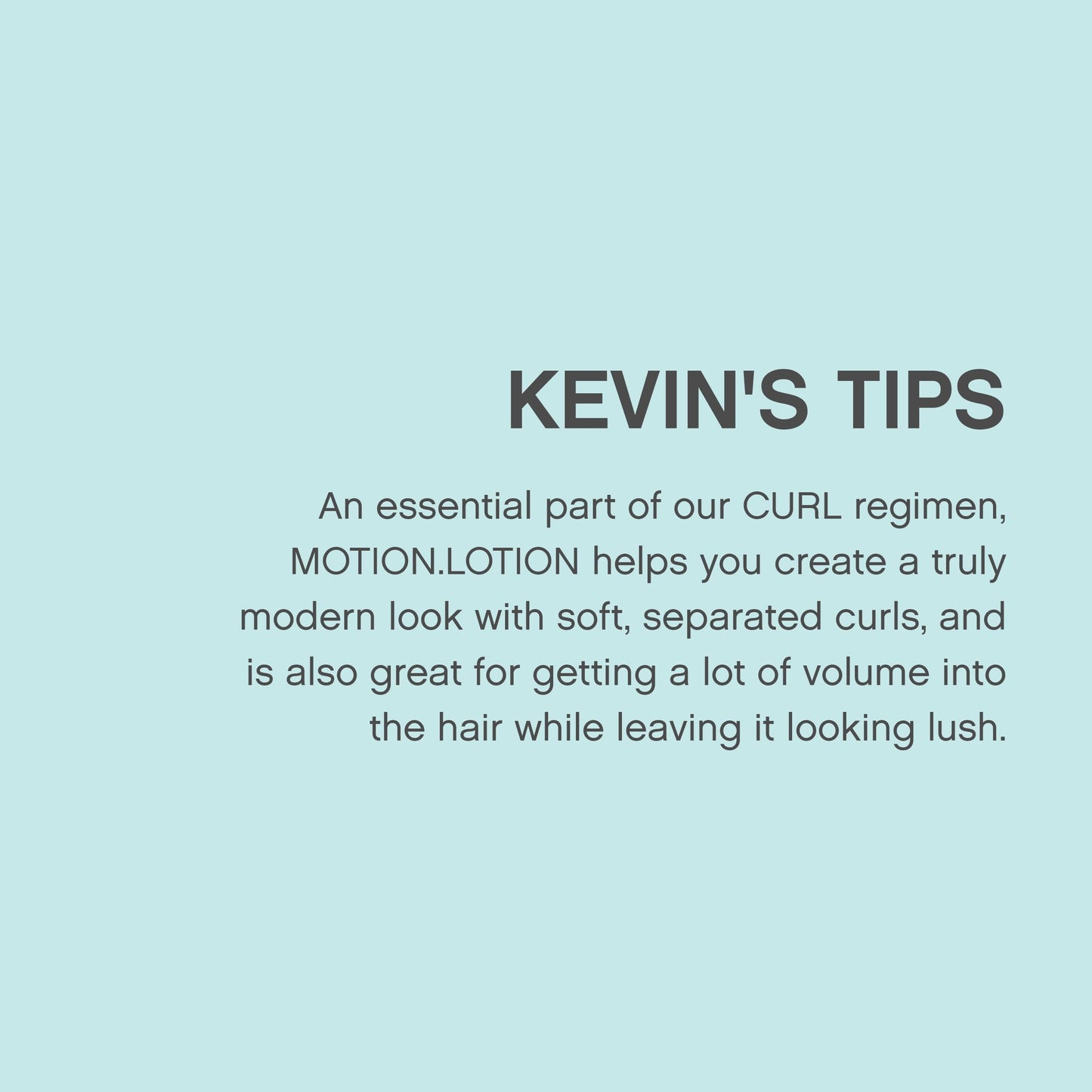 KEVIN.MURPHY MOTION.LOTION - Curl Enhancer Lotion - Hair Care for Long or Fine Hair - Curl Defining Lotion - Weightless with Anti-Frizz - 50 mL / 5.1 fl oz