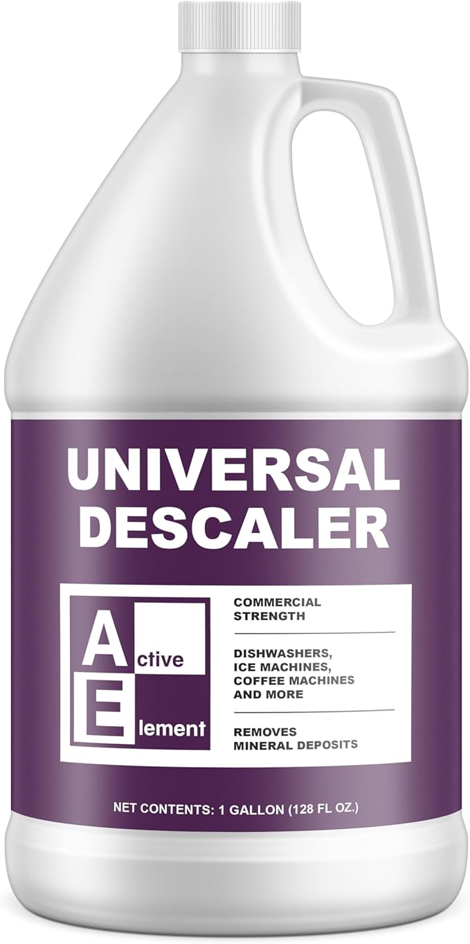 Universal Descaler - 4 Gallon - Commercial Grade Delimer for Dishwasher - Ice Machine Cleaner and Coffee Pot Descaler - Steam Tables - Hand Descaling