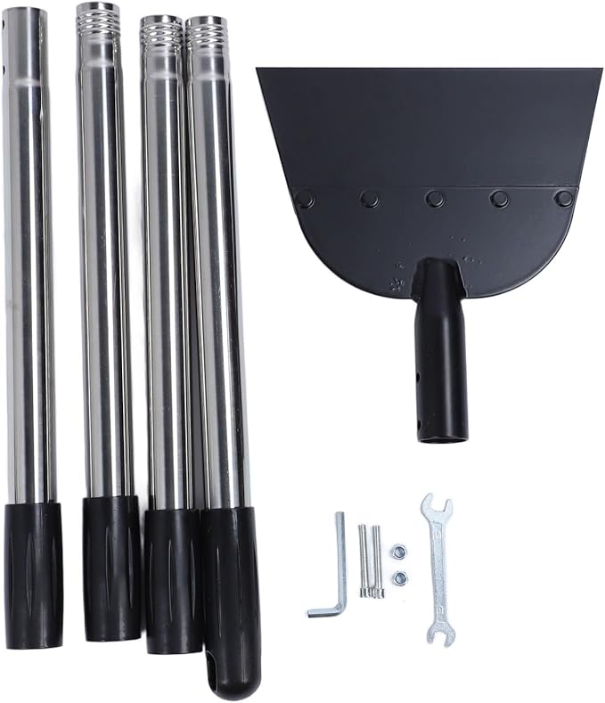 Snow Shovel,Ice Scraper Tool for Driveway,Cleaning Weed Removal Tool Floor Scraper Long Handle Flat Shovel Snow Ice Chopper Ice Removal Tool for Walkway Driveway Road Clean