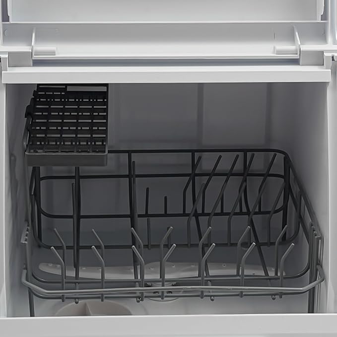 Portable Countertop Dishwasher, 800W 110V Compact Dishwasher Leak-Proof Dry Dishwasher with 5 Washing Programs and 360° Rotation Flushing for Houses, Apartments, Dorms, Rvs