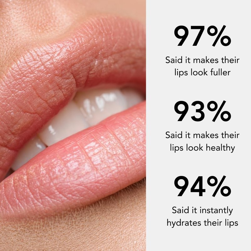 Smooche Hyaluronic Acid Lip Plumper - Hydrating & Volumizing Gloss for Soft, Smooth Lips - Natural Shine & Fine Line Reduction - Cruelty-Free Lip Care