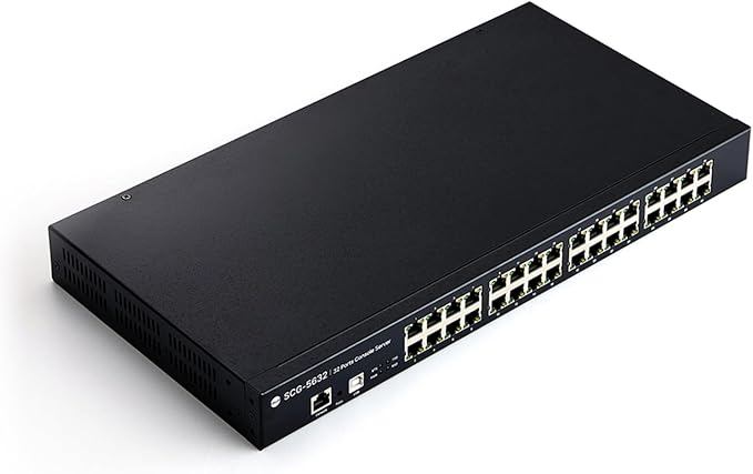 SOLLAE SYSTEMS 32-Port Console Server, RS232 Serial to Ethernet Device Server, SCG-5632