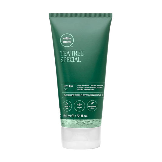 Tea Tree Styling Gel - Medium Hold Hair Gel for All Hair Types | High-Shine Finish