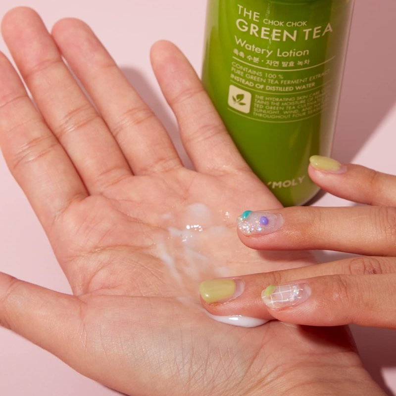 TONYMOLY The Chok Chok Green Tea Watery Lotion – Hydrating Korean Body & Face Moisturizer with Green Tea Extract – Lightweight, Soothing Lotion for Soft, Smooth Skin, 160ml