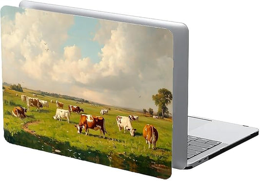 COTAIL Compatible with MacBook Air 13.3 13.6 Inch Case 2022 2021 2020 2019 Plastic Hard Shell Case Cover,13.6 Air (A2681) M2 2022, Cows and Sheep