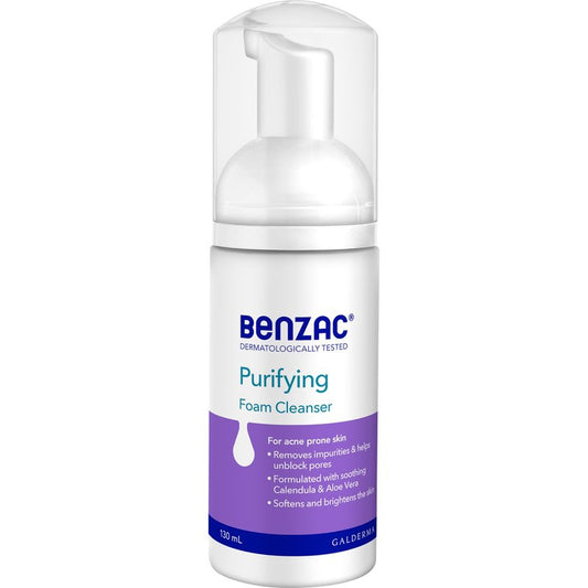 Benzac Daily Facial Foam Cleanser 130ml_AB