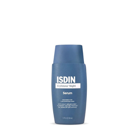 ISDIN Eryfotona Night, Ultra-Fluid Night Serum That Helps Reduce Signs Associated with Prolonged Sun Exposure with Night Repairsomes and Vitamin E, 50ml
