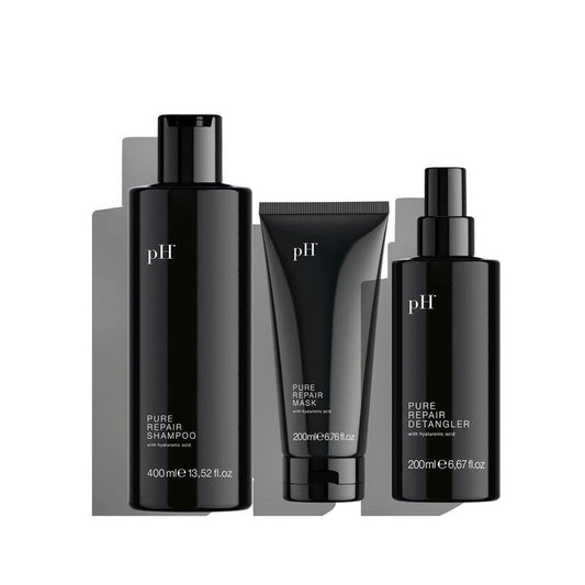 pH Pure Hair Repair Shampoo & Conditioner Set - Hydrating Hyaluronic Acid Formula | 13.52 oz + 6.67 oz