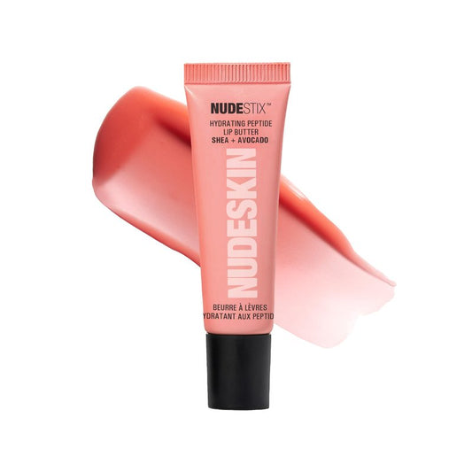 Nudestix Hydrating Peptide Lip Butter – Glossy Lip Balm with Avocado, Shea Butter & 2% Peptides for Hydration & Plumping | Clean, Vegan & Cruelty-Free - Candy Kiss