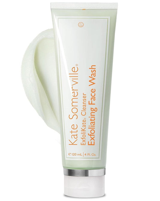 Kate Somerville ExfoliKate Cleanser – Daily Exfoliating Foaming Face Wash, Clinically Formulated Glycolic Acid and Lactic Acid Gentle Facial Scrub, 4 Fl Oz