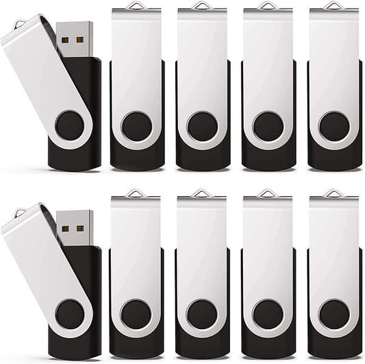 KEXIN 2GB 100 Pack USB Flash Drive - Thumb Drive with LED Indicator - Black