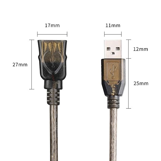 GGMTY 75 FT USB Extension Cable, USB 2.0 Type A Male to A Female Active Repeater Extension Cable 75 ft, High Speed 480 Mbps