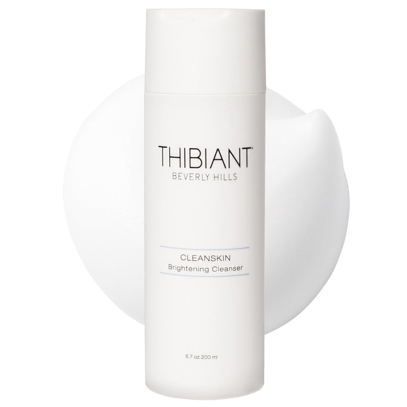 Thibiant Beverly Hills CleanSkin Brightening Facial Cleanser Exfoliating Face Wash with Hyaluronic Acid that Help Removes Dirt, Oil and Make-up, Fragrance-free, Paraben Free, 6.7 Oz