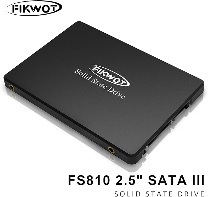Fikwot FS810 128GB SSD, 2.5" SSD SATA III 6Gb/s, Solid State Drives, Up to 560MB/s, 3D NAND TLC Flash, Internal SSD for Desktops and Laptops(Black)