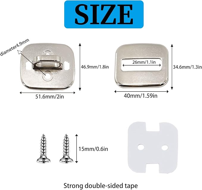 Zolunu 3 Pack Anti Theft Self Adhesive Security Plate for Cables to Lock Down Laptops, Mac Book, Tablets, iPad, or Other Computer