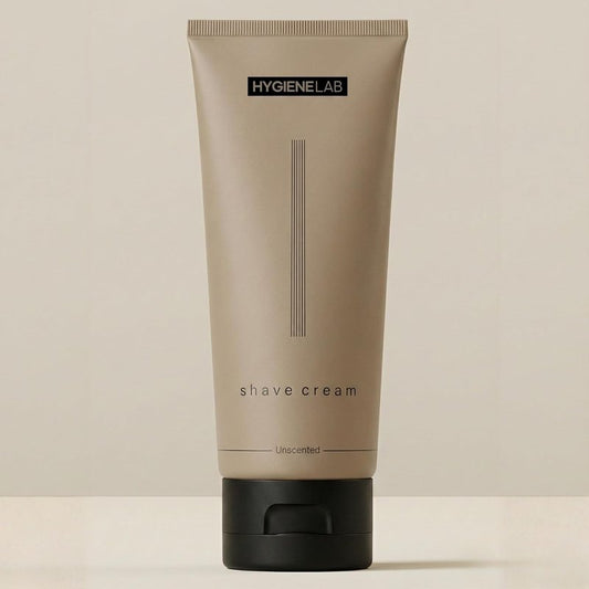 HygieneLab Shaving Cream - Fragrance-Free, Non-Toxic Aloe Vera & Shea Butter Formula for Sensitive Skin | 6.76 oz