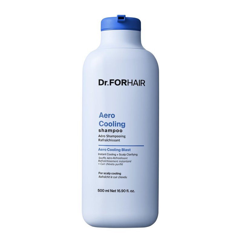 DR.FORHAIR Aero Cooling Shampoo 16.91 fl oz | Korean Hair Care | Clarifying & Cooling Scalp Shampoo, Anti Dandruff | For Hair Thickening & Fuller Looking