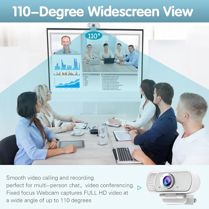 usb c webcam 1080P Webcam,Live Streaming Web Camera with Stereo Microphone, Desktop or Laptop USB Web 110 Degree View Angle, HD Web cam for Switch 2,Video Calling, Recording, Conferencing, Gaming