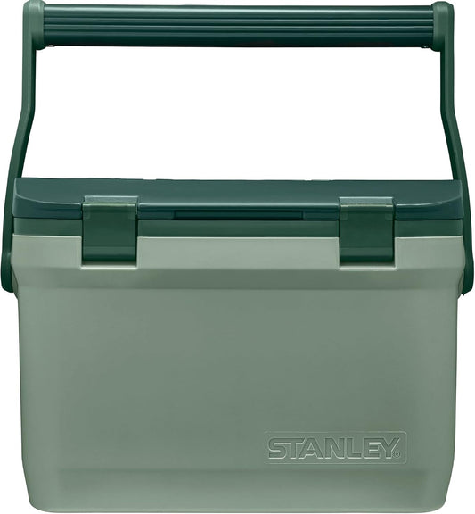 Stanley Adventure Outdoor Cooler 16 Qt - Heavy Duty Camping Ice Chest with Easy Carry Handle | 36-Hour Cooling | BPA-Free | Stanley Green