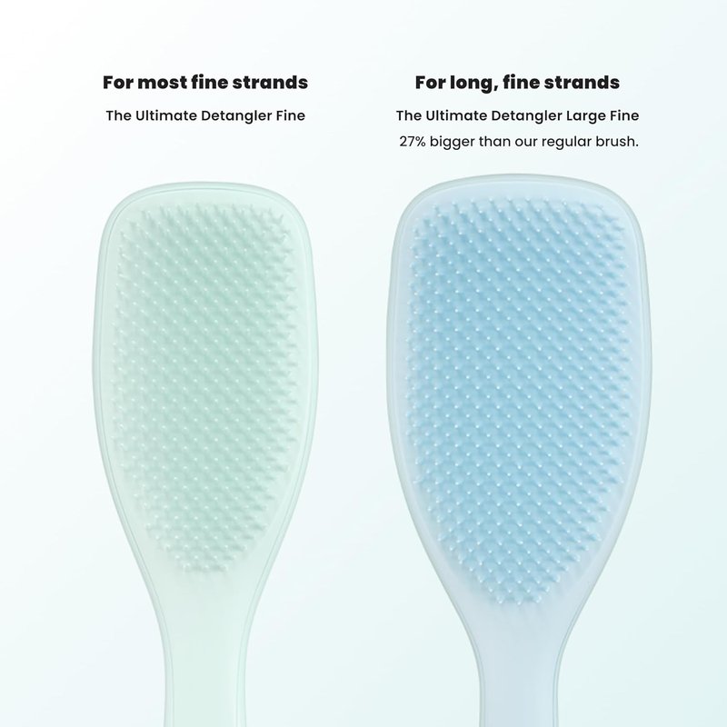 Tangle Teezer Fine Detangler Brush - Ultimate Hair Brush for Fine Hair | Large Seafoam Blue