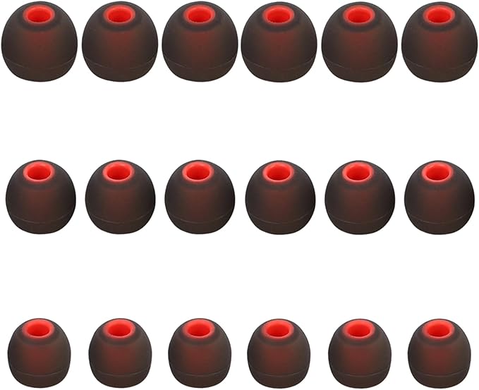 MMYQXI Earbud Replacement Tips Silicone Earbud Tips Ear Tips Fit for in-Ear Headphones (Inner Hole 3.8mm -5.1mm) Earbud Rubber Tips Earbud Covers 9 Pairs S/M/L