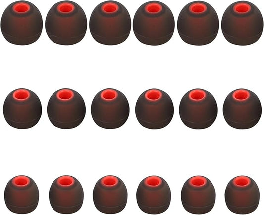 MMYQXI Earbud Replacement Tips Silicone Earbud Tips Ear Tips Fit for in-Ear Headphones (Inner Hole 3.8mm -5.1mm) Earbud Rubber Tips Earbud Covers 9 Pairs S/M/L