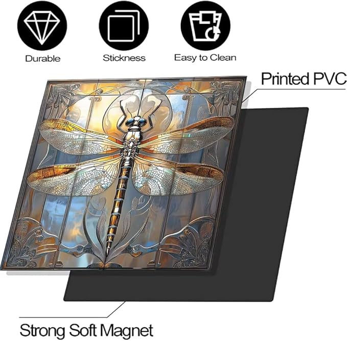 Artistic Dragonfly Dishwasher Magnet Door Cover Sheet 23x26 Inch Dishwasher Magnets Decal Art Refrigerator Magnetic Sticker Kitchen Decor