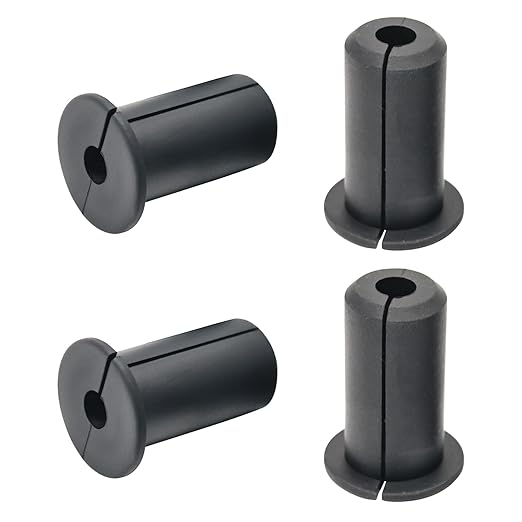 EASYEAH 4pc Starlink Cable Grommet 3/4" Silicone Waterproof Wall Hole Pass Through Split Cable Bushings for TV Wire Ethernet Cord, Starlink Cable Routing Kit Accessories,38mm/1.5"Ht, Black