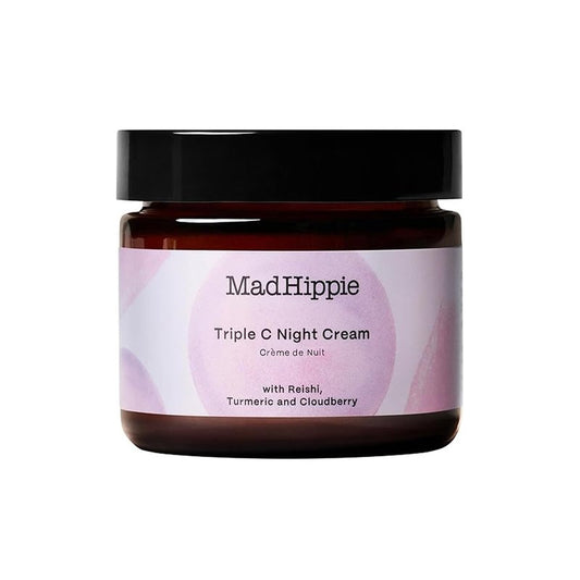 Mad Hippie Triple C Night Cream – Face Moisturizer, Skin-Brightening, Anti-Aging Skin Care with 3 Forms of Vitamin C, 2.1 Oz