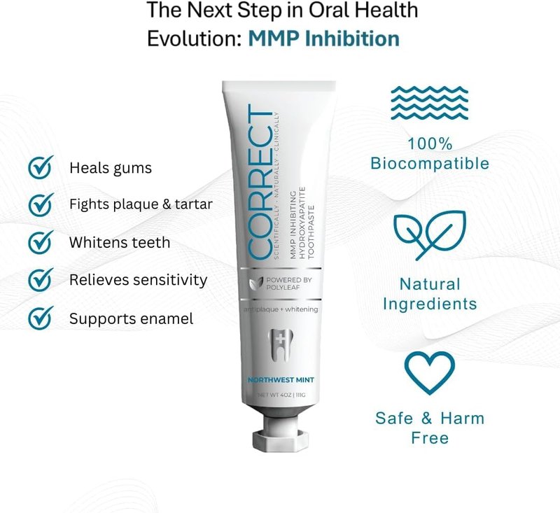 Fluoride-Free Nano-Hydroxyapatite Toothpaste – Whitening, Sensitive Teeth, MMP Inhibiting, Antiplaque, Remineralizing, Created by Doctors + Dentists for Gum Health, SLS-Free, Made in USA, 4oz, 2-Pack
