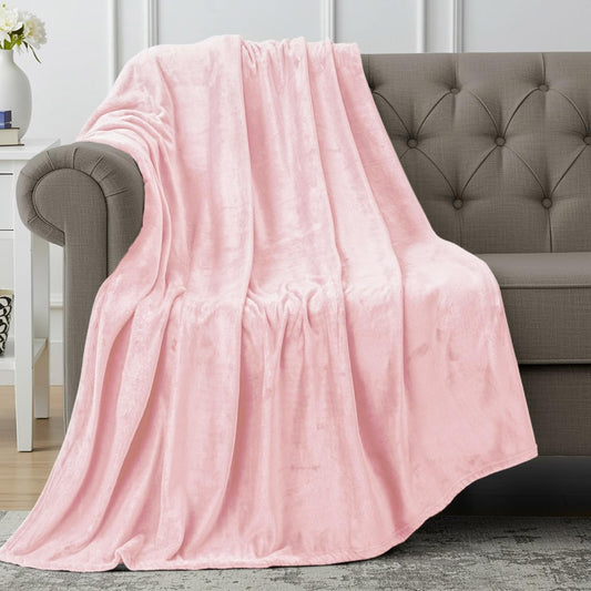 Utopia Bedding Fleece Blanket - Luxury Soft Microfiber Throw in Pink | Anti-Static, 50x60 Inch