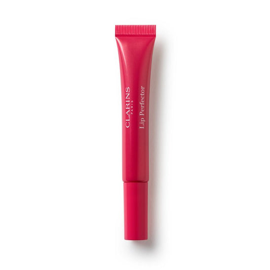 Clarins Lip Perfector, 24 Fuchsia Glow | 2-In-1 Color Balm for Lips + Cheeks | Nourishes and Plumps Lips | Adds Buildable Color to Cheeks for Natural Glow