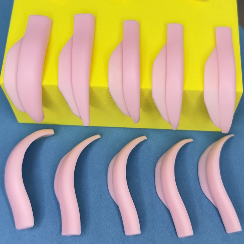 Lash lift Pad, Eyelash Perming Rod, Soft Lash Lamination Curler Shield Mega L Curl, 6 Size Lash Lifting Pads Fit All Eyes and Lashes, Lamination Roller Give Eyelashes Super Curl Never Pops Off Eyes -100 Applications Perming Guards Rods Roller (Mega L Pads