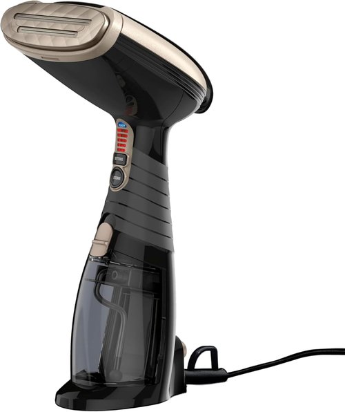 Conair Turbo ExtremeSteam 1875W Handheld Garment Steamer - Portable Design for Strong Penetrating Steam | Black