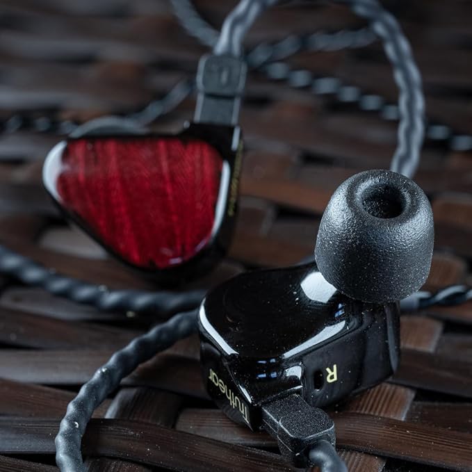 Comply 600 Core Series | Memory Foam Replacement IEM Ear Tips for Truthear, Sennheiser, Moondrop & More | Superior Noise Isolation, Ultimate Comfort, Secure Fit | TechDefender, Black (S/M/L) (3 Pairs)
