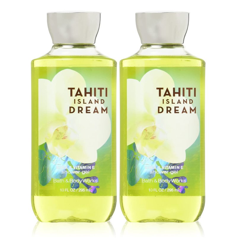 Bath and Body Works Shower Gel Gift Set - 2 x 10 Fl Oz Tahiti Island Dream