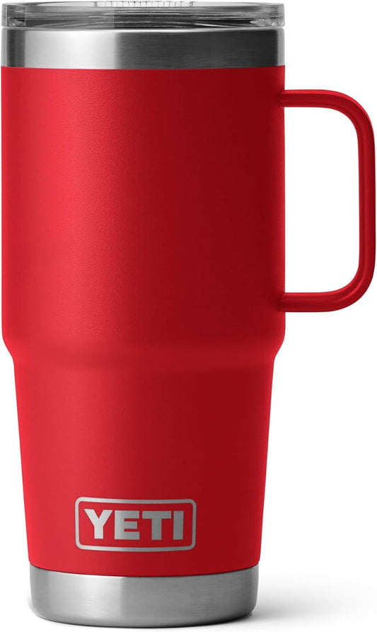 YETI Rambler 20 oz Travel Mug - Stainless Steel, Vacuum Insulated with Stronghold Lid for Durability
