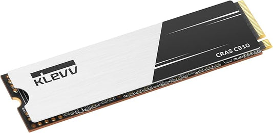 KLEVV CRAS C910 1TB M.2 2280 NVMe PCIe Gen4x4 Laptop & Desktop Internal SSD Heatsink Included, up to 5000MB/s (K01TBM2SP0-C91)