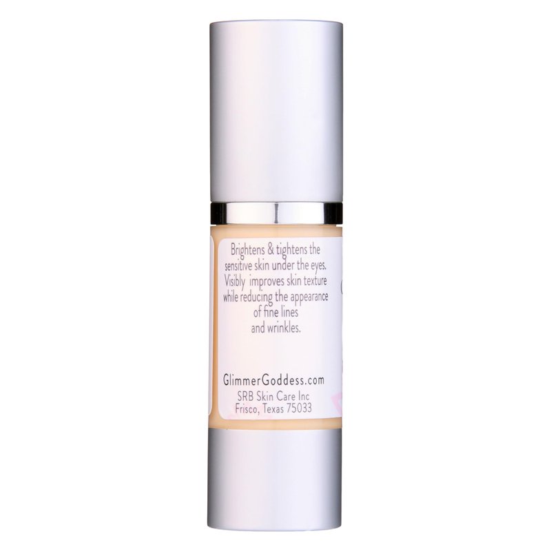 Glimmer Goddess Organic Peptide Eye Serum with Vitamin C – Hydrating & Revitalizing, 1 oz
