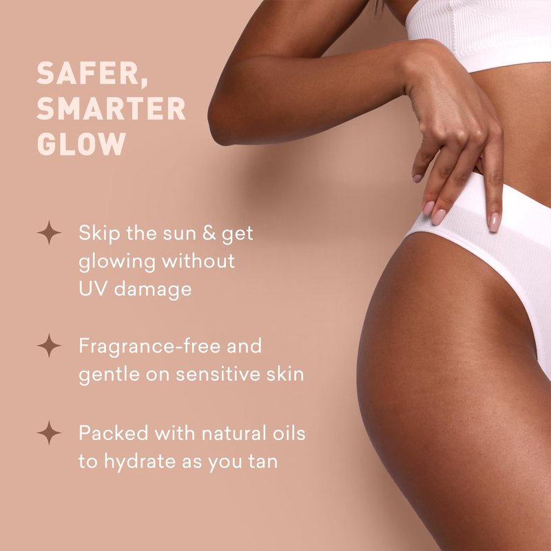 Sunless Tanning Lotion - Indoor Self-Tanner for Dark Tones | Bronzer for a Sun-Kissed Glow | 8 Oz