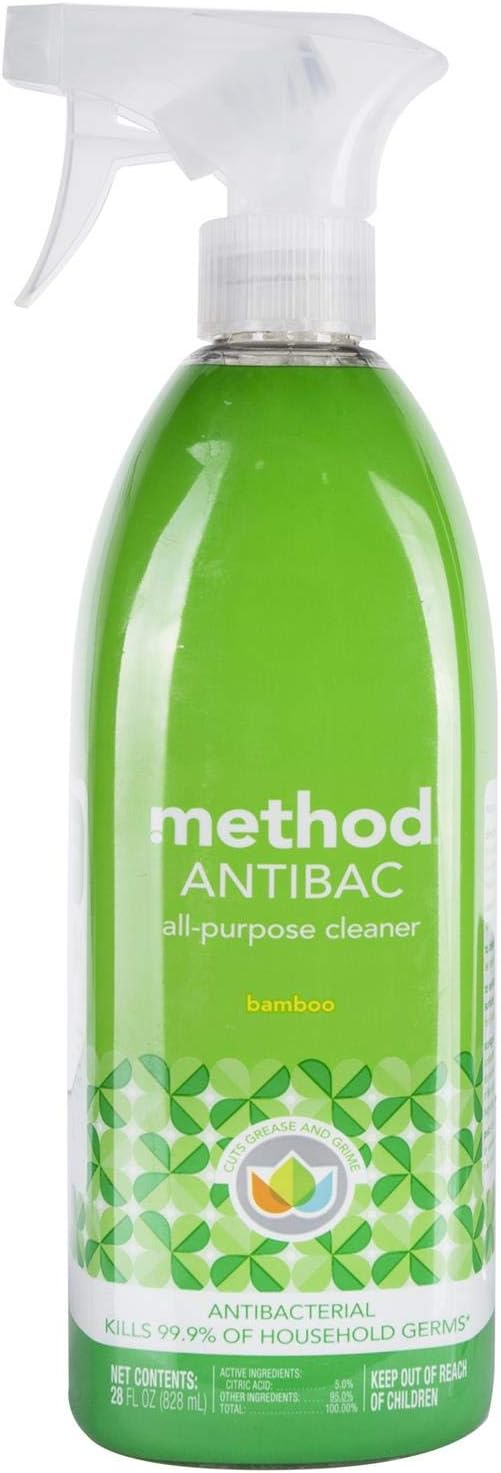 Method Antibacterial All-Purpose Cleaner Spray - Bamboo Scent | Kills 99.9% of Germs, 28 Fl Oz