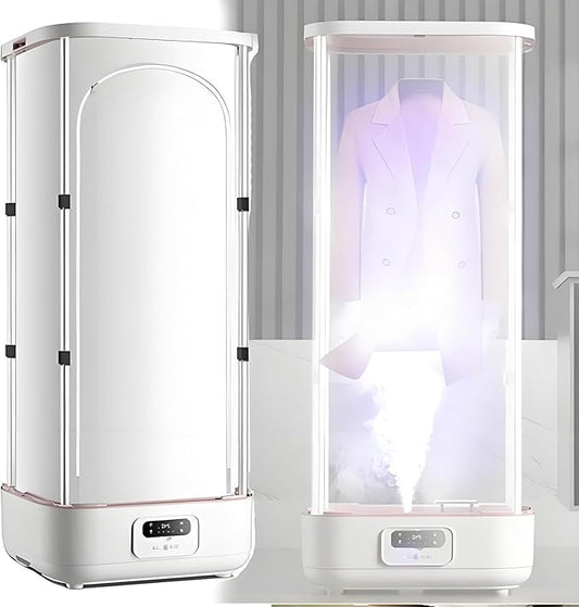 Upgraded Garment Steamers, Vertical Steam Iron Automatic Steam Closet Folding Clothes Machine, Control Electric Clothes Drying Rack for Clothes Fabric