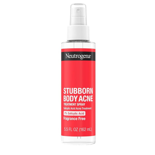 Neutrogena Acne Spray - Salicylic Acid Treatment for Body Breakouts | Fragrance-Free, 5.5 fl. oz