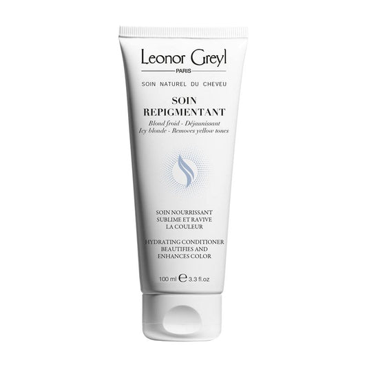 Leonor Greyl Paris - Soin Repigmentant Icy Blonde Deluxe Travel Size - Color-Enhancing Hydrating Conditioner - Revives Blonde to Very Light Blonde, Deluxe Travel Size (3.3oz)