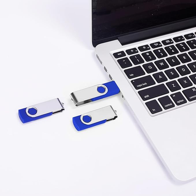 100-Pack of 16GB USB Flash Drive Bulk EASTBULL FAT32 Thumb Drive 16G(Blue)